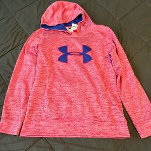 Under Armour Pink Heathered Sweatshirt Lightweight Moisture-Wicking